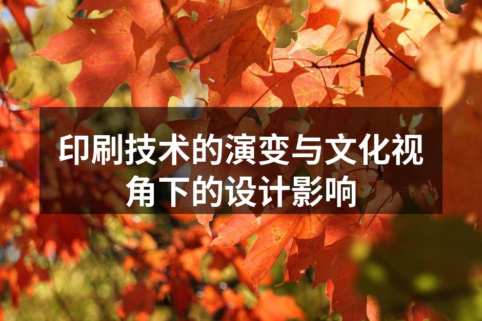 印刷历史的演变图示